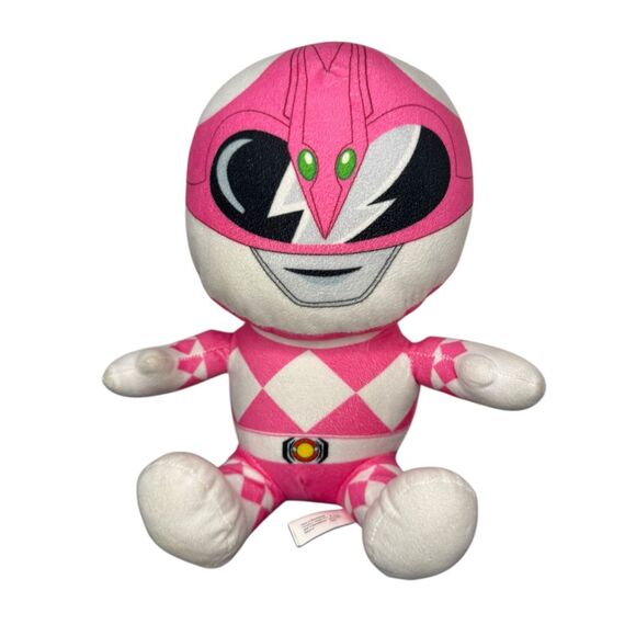Mighty Morphin Pink Power Ranger Plush Toy Factory Hasbro 10” - Picture 1 of 6